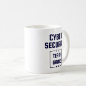 セキュリティ引用文、バグの賞金付きギフトコーヒーマグ コーヒーマグカップ (正面右)
