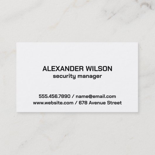 セキュリティ指紋認証スキャングラフィックス | 技術 名刺 (裏面)