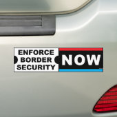 セキュリティ縁どの適用 バンパーステッカー (車上)