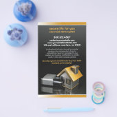 セキュリティ警報システムのチラシ チラシ (シングル)