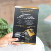 セキュリティ警報システムのチラシ チラシ