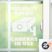 セキュリティ通知カメラが使用中 ウィンドウサイン (ホーム)