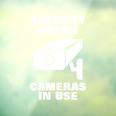 セキュリティ通知カメラが使用中 ウィンドウサイン (シート3)