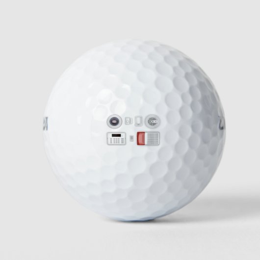 セキュリティ電子デバイス ゴルフボール (正面)