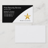 セキュリティ・サービスの名刺 名刺 (正面/裏面)