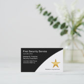 セキュリティ・サービスの名刺 名刺 (スタンド正面)
