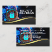 セキュリティ・システム | ホームの安全性 名刺 (正面/裏面)