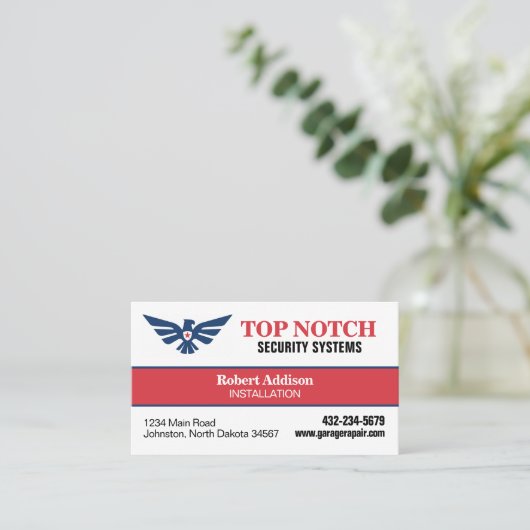 セキュリティ・システム 名刺 (スタンド正面)