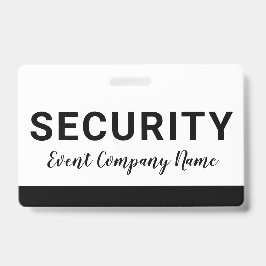 セキュリティ スタッフ 社名バッジ バッジ