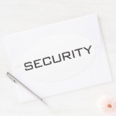 セキュリティ 楕円形シール (封筒)