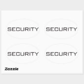 セキュリティ 楕円形シール (シート)