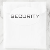 セキュリティ 楕円形シール (バッグ)