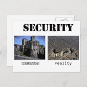 セキュリティ – 理論と現実 ポストカード (正面/裏面)
