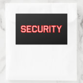 セキュリティ 長方形シール (バッグ)