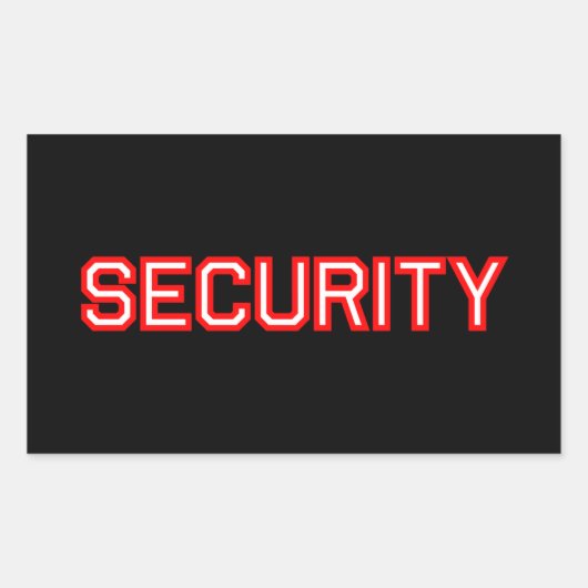 セキュリティ 長方形シール (正面)