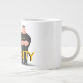 セキュリティ!2つのおもしろい賞与またはドアマン ジャンボコーヒーマグカップ (右)