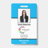 セキュリティ ID 従業員バッジ - 垂直 バッジ (正面)