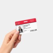 セキュリティ ID 従業員バッジ - 水平 バッジ (手持ち)
