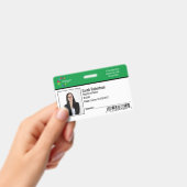 セキュリティ ID 従業員バッジ - 水平 バッジ (手持ち)
