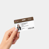 セキュリティ ID 従業員バッジ - 水平 バッジ (手持ち)