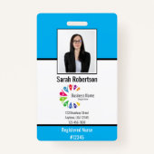 セキュリティID従業員バッジ – 垂直 バッジ (正面)