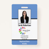 セキュリティID従業員バッジ – 垂直 バッジ (正面)