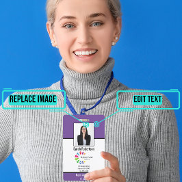 セキュリティID従業員バッジ – 垂直 バッジ