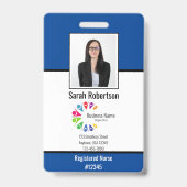 セキュリティID従業員バッジ – 垂直 バッジ (正面)