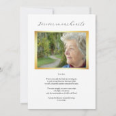 セキレイ パープル アイリス 命の祝い 招待状 (裏面)