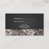 セキン スパークル グラマー 紹介プログラム クライアント カード (裏面)