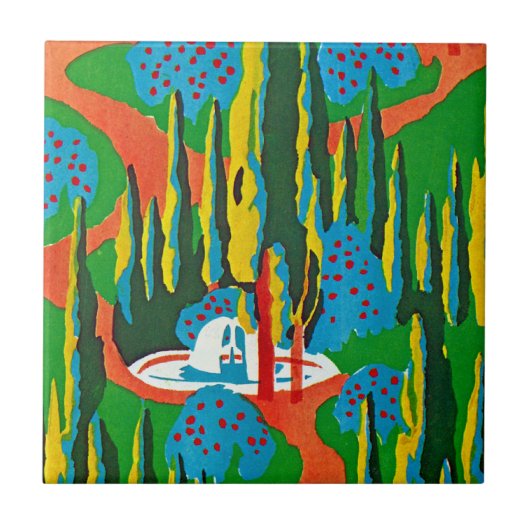 セギーのアールデコ#6でEmporio Moffa タイル (正面)