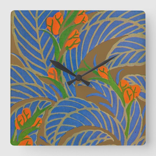 セギーのアールデコ#9でEmporio Moffa スクエア壁時計 (正面)