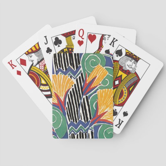 セギーズアールデコゴールデンフラワーズ トランプ (裏面)