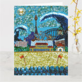 セクインアート誕生日カード |ボンディビーチ(オーストラリア) カード (黄色い花)