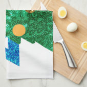 セクインクリストムカハヌカー キッチンタオル (四つ折り)