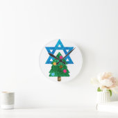セクインクリストムカハヌカー ラウンド壁時計 (ホーム)