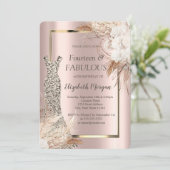 セクインズドレスボホフラワーズ40歳の誕生日 招待状 (スタンド正面)