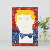セクイン・ドナルド・トランプ 便箋 (スタンド正面)
