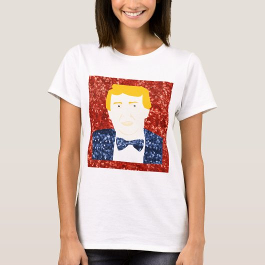 セクイン・ドナルド・トランプ Tシャツ (正面)