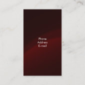 セクエレガントシンズマルーン 名刺 (裏面)