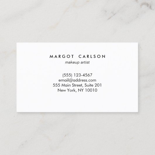 セクエレガントリンと金ゴールドストライプのターコイズ 名刺 (裏面)