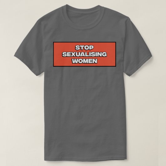 セクシストップアリング女性1 Tシャツ (デザイン正面)