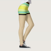 セクシモダンファッションデザインlカラフルシッストライプク レギンス (右)