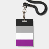 セクシャルプライドフラグLGBTQ バッジ (正面(ネックストラップ付))