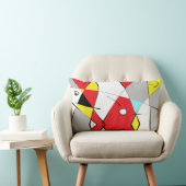 "セクション1+2"両面グラフィックアクセント枕 ランバークッション (椅子)