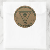 セクションDステッカー3" ラウンドシール (バッグ)