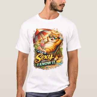 セクシーだし自分がそうだって知ってる Tシャツ
