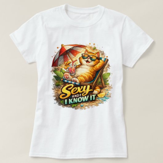セクシーだって知ってる Tシャツ (デザイン正面)
