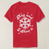 セクシーで雪 Tシャツ (デザイン正面)