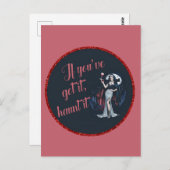 セクシーなもし吸血鬼だ得よ、聞け ポストカード (正面/裏面)